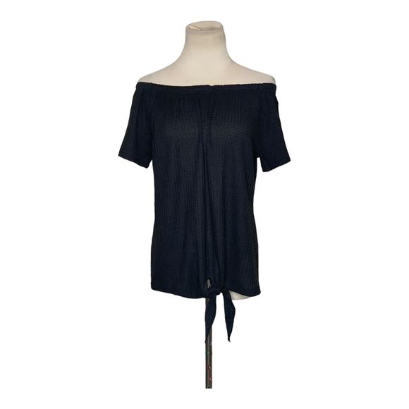 Makarthy black off shoulder top size XL - Picture 2 of 10